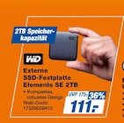 expert Laatzen - Externe SSD-Festplatte Elements SE 2TB Angebot im Prospekt Externe SSD-Festplatte Elements SE 2TB bei expert im Laatzen Prospekt für 111,00 €