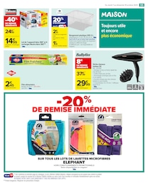Prix et réduction Sèche-Cheveux dans le prospectus Carrefour Market en cours Offre Sèche-Cheveux dans le catalogue Carrefour Market du moment à la page 57