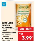 Pommes Frites Angebote von SÜDOLDENBURGER KARTOFFEL-HAUS bei Kaufland Frankfurt für 3,99 €