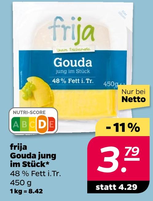 Gouda jung im Stück