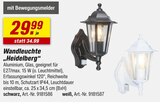 Wandleuchte Heidelberg von  im aktuellen toom Baumarkt Prospekt für 29,99 €