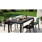 Table résine + Chaise Gruvyer en promo chez Carrefour Market Ris-Orangis à 163,96 €