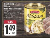 Mildessa Mildes Wein Sauer Kraut Angebote von Hengstenberg bei E center Würzburg für 1,49 €