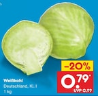 Weißkohl im Angebot bei Netto Marken-Discount in Cottbus Weißkohl Angebote bei Netto Marken-Discount Cottbus für 0,79 €