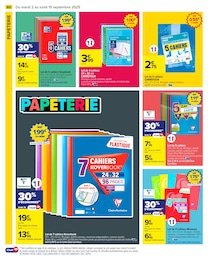 Prix et réduction Clairefontaine dans le prospectus Carrefour en cours Offre Clairefontaine dans le catalogue Carrefour du moment à la page 62