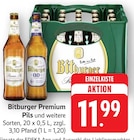 Premium Pils Angebote von Bitburger bei E center Göppingen für 11,99 €