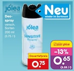 Deo-spray von jolea im aktuellen Netto Marken-Discount Prospekt für 0,65 €