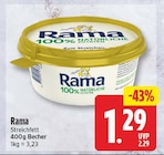 Streichfett von Rama für 1,29 € bei EDEKA im Angebot Streichfett von Rama im aktuellen EDEKA Prospekt