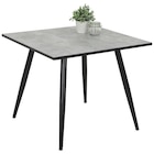 Esstisch Alena Beton Optik schwarz B/H/T: ca. 90x76x90 cm Angebote bei POCO Erfurt für 99,99 €