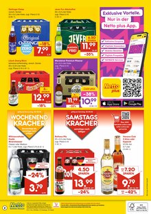 Bier im Netto Marken-Discount Prospekt "DER ORT, AN DEM DU IMMER AUSGEZEICHNETE PREISE FINDEST." mit 2 Seiten (Albstadt)