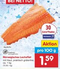 Aktuelles Norwegisches Lachsfilet Angebot bei Netto Marken-Discount in Hildesheim ab 1,59 €