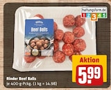 Rinder Beef Balls für 5,99 € bei REWE im Angebot Rinder Beef Balls im aktuellen REWE Prospekt