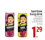 Watermelon Energy Drink oder Mango Energy Drink Angebote von Squid Game bei EDEKA Landshut für 1,29 €