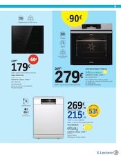 Promos Four Encastrable dans le catalogue "Spécial Arts Ménagers" de E.Leclerc Four Encastrable en promo dans le catalogue E.Leclerc à la page 9