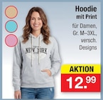 Hoodie mit Print Angebote bei Zimmermann Hannover für 12,99 €