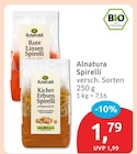 Rote Linsen Spirelli von Alnatura für 1,79 € bei budni im Angebot Rote Linsen Spirelli von Alnatura im aktuellen budni Prospekt