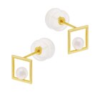 Boucles d'oreilles en or jaune et perle de culture en promo chez Le Manège à Bijoux Boucles d'oreilles en or jaune et perle de culture dans le catalogue Le Manège à Bijoux