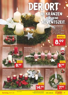 Adventskranz im Netto Marken-Discount Prospekt "Aktuelle Angebote" mit 51 Seiten (Remscheid)