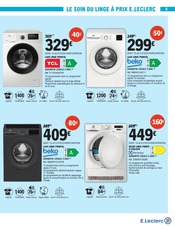 Promos Sèche-Linge dans le catalogue "Spécial Arts Ménagers" de E.Leclerc Sèche-Linge en promo dans le catalogue E.Leclerc à la page 5