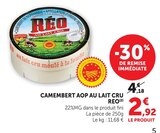Promo Camembert AOP au lait cru à 2,92 € dans le catalogue Super U à Oissel