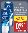 Haltbare Milch von Weihenstephan im aktuellen ALDI Nord Prospekt