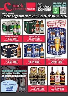 Glühwein im nuck Getränke Prospekt "DIE GETRÄNKEKÖNNER" mit 2 Seiten (Dresden)
