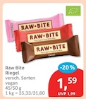 Riegel von Raw Bite im aktuellen budni Prospekt