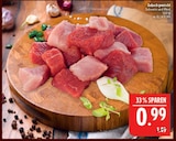Gulasch gemischt Schwein und Rind Angebote bei Marktkauf Plauen für 0,99 €