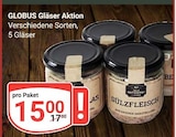 Gläser Aktion Angebote von GLOBUS bei GLOBUS Oberursel für 15,00 €