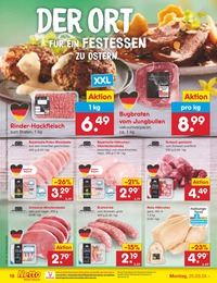 Netto Marken-Discount Rinderhackfleisch im Prospekt 
