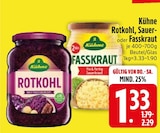 Rotkohl Angebote von Kühne bei EDEKA Heidenheim für 1,33 €