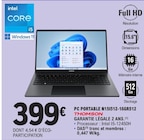 PC Portable N15I512-16GR512 - THOMSON en promo chez E.Leclerc Arles à 399,00 €
