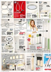 Lampe im Ostermann Prospekt in Leverkusen Aktueller Ostermann Prospekt mit Lampe, "Das Jubiläum 77 Jahre Ostermann", Seite 6