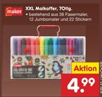XXL Malkoffer, 70tlg. von maker im aktuellen Netto Marken-Discount Prospekt für 4,99 €