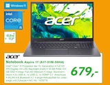 Notebook Aspire 17 (A17-51M-58HA) bei EP: im Hildburghausen Prospekt für 679,00 €