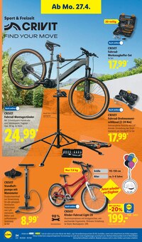 Fahrradpumpe im Lidl Prospekt "LIDL LOHNT SICH" mit 68 Seiten (Nürnberg)