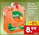 Schwarzer Tee Pfirsich Angebote von Fuze Tea bei Netto Marken-Discount Mülheim für 8,99 €