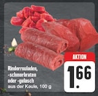 Rinderrouladen, -schmorbraten oder -gulasch Angebote bei EDEKA Hof für 1,66 €