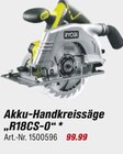 Akku-Handkreissäge bei toom Baumarkt im Braunschweig Prospekt für 99,99 €