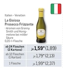 Prosecco Frizzante Angebote von La Gioiosa bei Metro Wolfsburg für 1,89 €