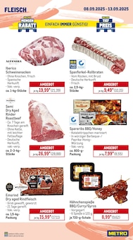Rindfleisch Angebot im aktuellen METRO Prospekt auf Seite 3