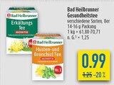 Erkältungs Tee oder Husten- und Bronchial Tee Angebote von Bad Heilbrunner bei diska Hof für 0,99 €