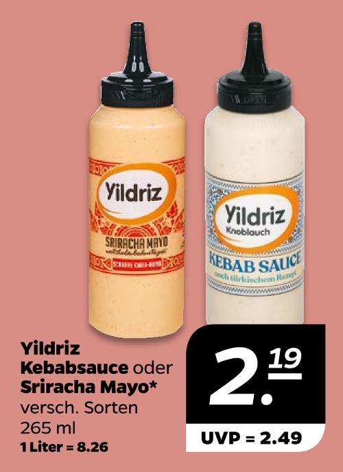 Kebabsauce oder Sriracha Mayo