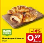 Nuss-Nougat-Croissant im Angebot bei Netto Marken-Discount in Moers Nuss-Nougat-Croissant Angebote von BACK STUBE bei Netto Marken-Discount Moers für 0,59 €