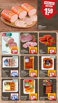 Wurst im aktuellen REWE Prospekt (Essen) Wurst im REWE Prospekt "Dein Markt" mit 18 Seiten (Essen)