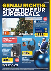 Handy im EURONICS Prospekt in Gütersloh Aktueller EURONICS Prospekt mit Handy, "GENAU RICHTIG.SHOWTIME FÜR SUPERDEALS.", Seite 1