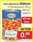 Gebackene Bohnen in Tomatensauce Angebote von Iska bei Zimmermann Hannover für 0,89 €
