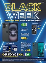 Aktueller EURONICS Prospekt mit Handyzubehör, "BLACK WEEK", Seite 1