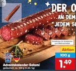 Adventskalender-Salami bei Netto Marken-Discount im Prospekt "" für 1,49 €