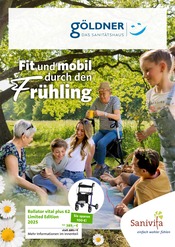 Aktueller Sanitätshaus Göldner GmbH Sanitätshaus Prospekt in Pfarrkirchen und Umgebung, "Fit und mobil durch den Frühling" mit 6 Seiten, 13.03.2025 - 31.05.2025